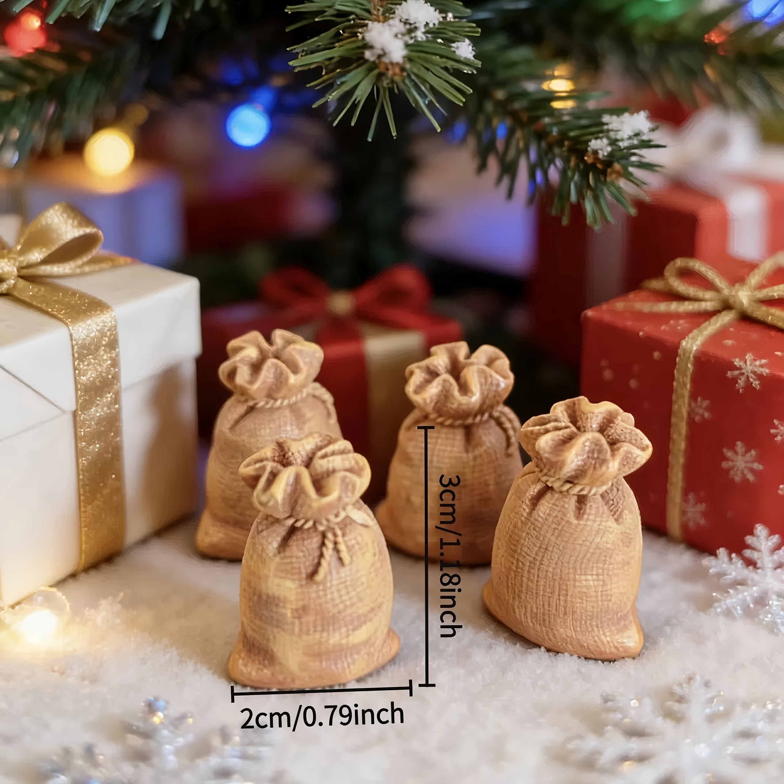 Set of 4 Creative Linen Miniature Landscape Models